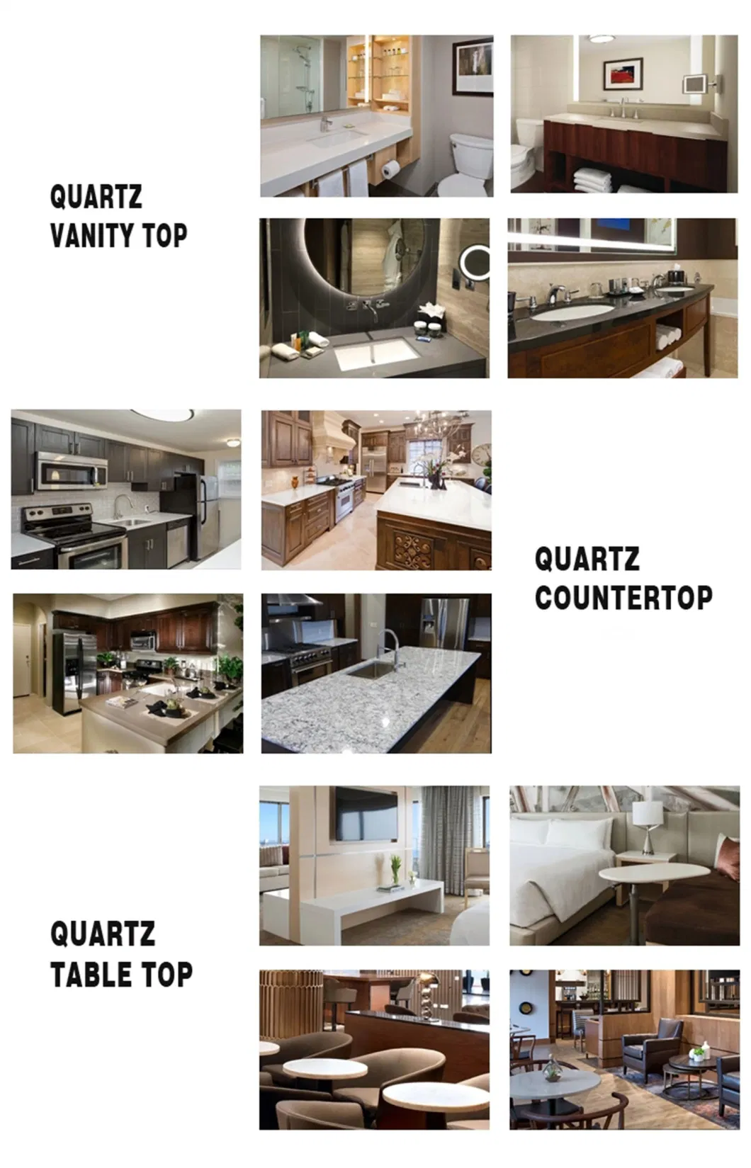 China Floor Tiles Quartz Stone Kitchen Tiles Carrara Grey Countertop Quartz Design