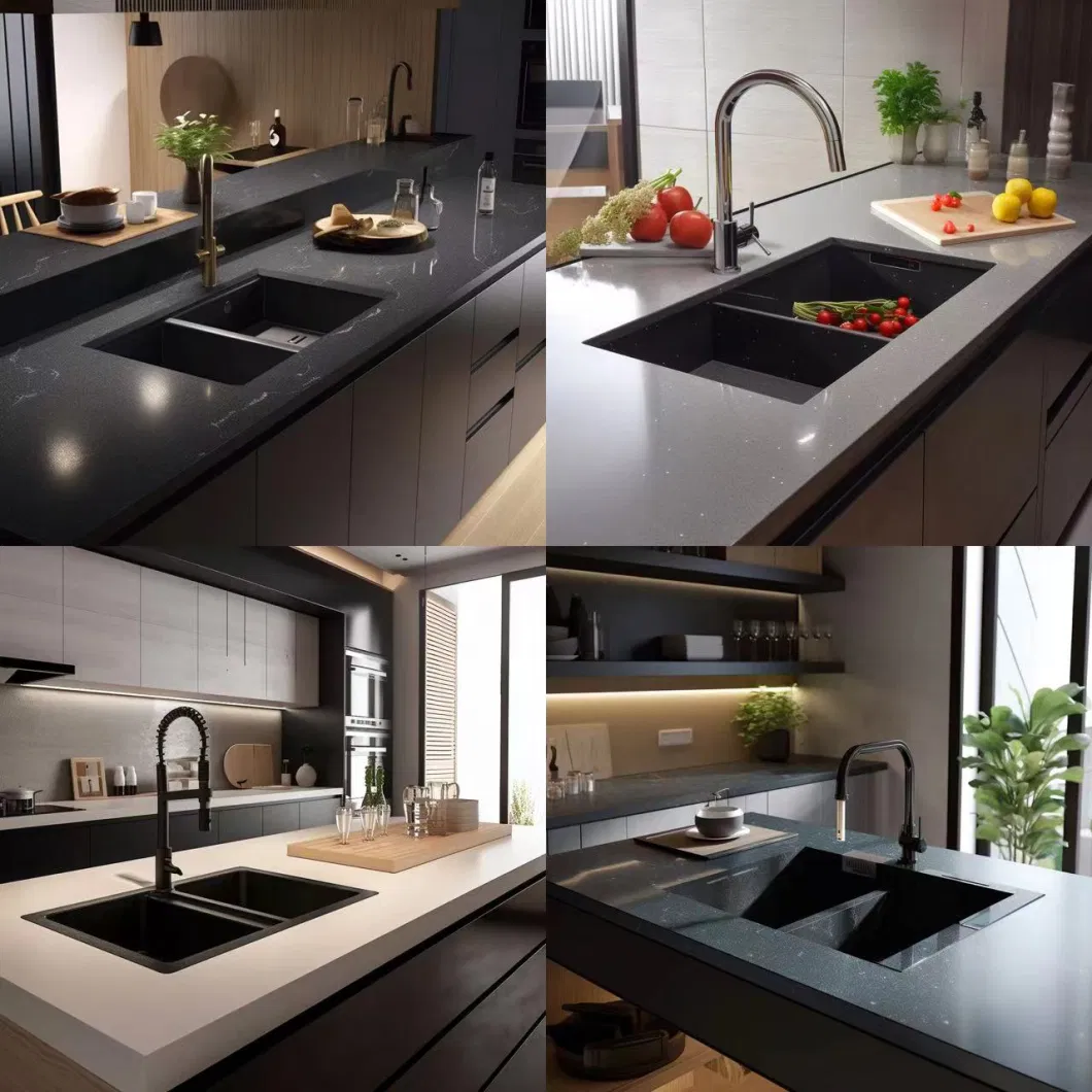 Kitchen Countertops White Quartz Stone Slabs with Veins Quartz Stone Slab Calacatta Quartz Slab