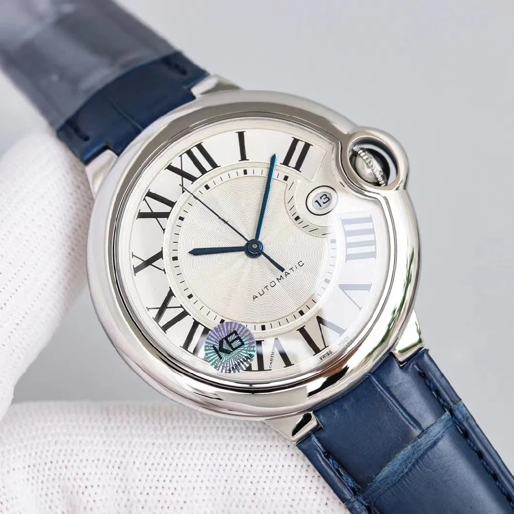 2023 New Cartier′s Blue Balloon Series Men′s Mechanical Watch Sapphire Mirror 42mm Men′s Quartz Watch