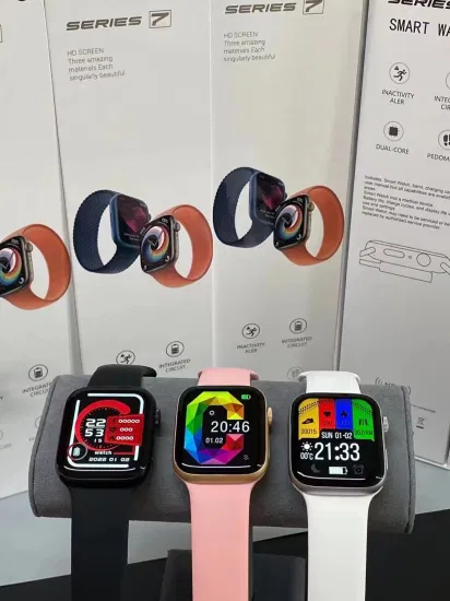 2023 neue If7 Smart Watch 7 Serie 7 Bt Anruf Armband Herzfrequenz Sauerstoff Überwachung IP67 Smartwatch Musik NFC Reloj Inteligente